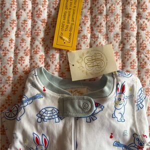 The Beaufort Bonnet Company Kids Pajamas - White and Green